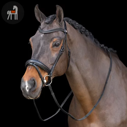 Imperial Riding Snaffle Kantár, fekete