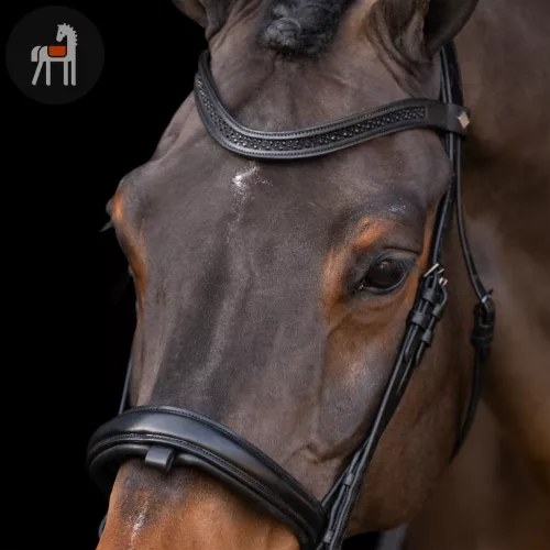 Imperial Riding Snaffle Kantár, fekete