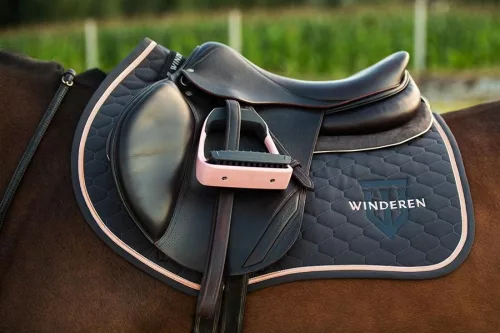 Winderen nyeregemelő Díjlovas Slim/Comfort, Charcoal/Rose Gold