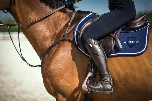 Winderen nyeregemelő Díjlovas Slim/Comfort, Dark Blue/Rose Gold