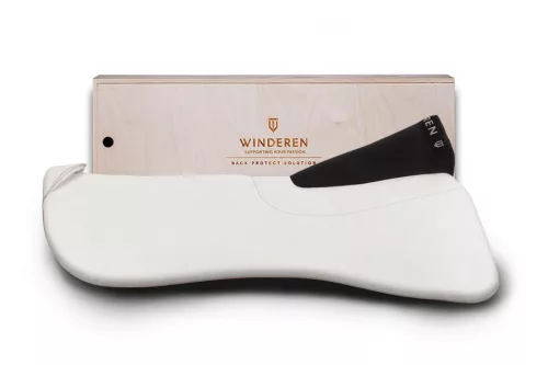 Winderen nyeregemelő Díjlovas Slim/Comfort, White Pearl/Rose Gold