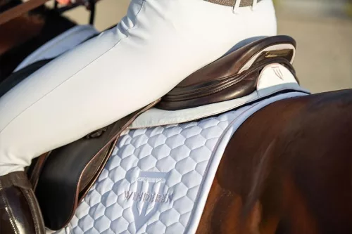 Winderen nyeregemelő Díjlovas Slim/Comfort, White Pearl/Rose Gold