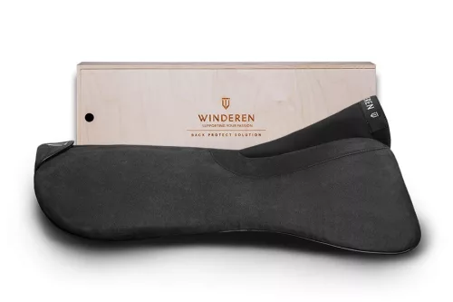 Winderen nyeregemelő, Díjlovas Slim/Comfort, Charcoal
