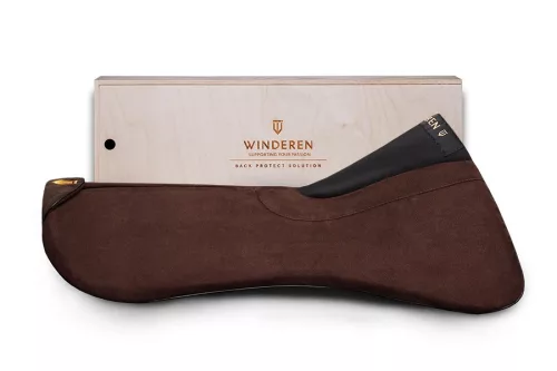 Winderen nyeregemelő, Díjlovas Slim/Comfort, Chocolate