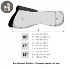 Winderen nyeregemelő, Díjlovas Slim/Comfort, Claret