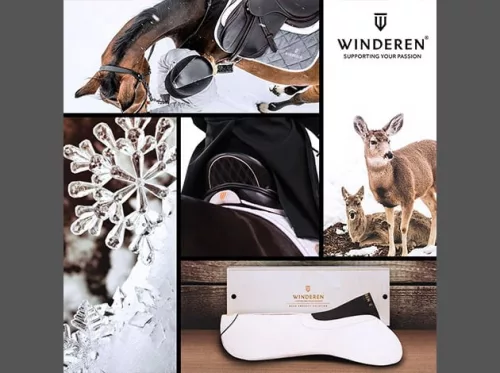 Winderen nyeregemelő, Díjlovas Slim/Comfort, Seashell