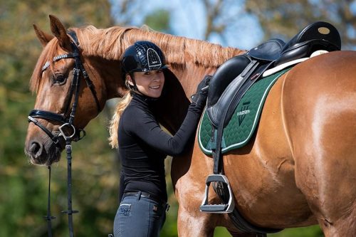 Winderen Díjlovas Nyeregalátét, Malachite/Silver