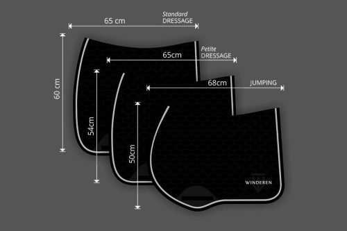 Winderen Díjlovas Nyeregalátét, Raven/Silver