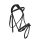 CWD Anatomic French Noseband Kantár, Fekete
